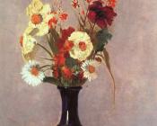 奥蒂诺雷东 - Vase of Flowers
